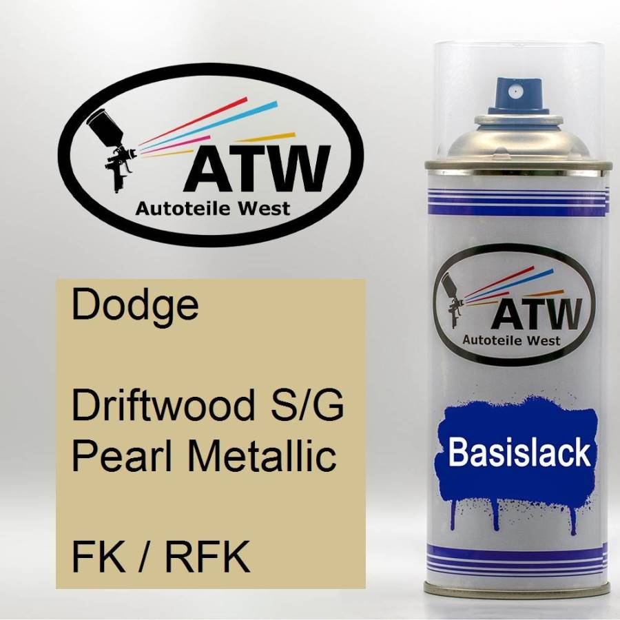 Dodge, Driftwood S/G Pearl Metallic, FK / RFK: 400ml Sprühdose, von ATW Autoteile West.